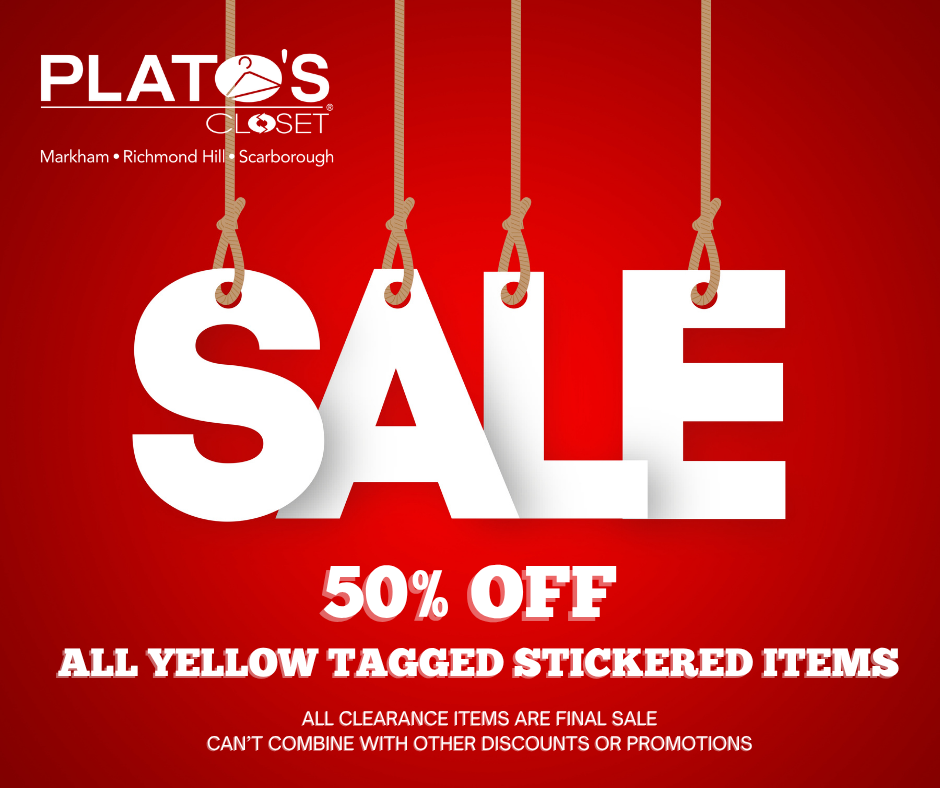 50% off clearance